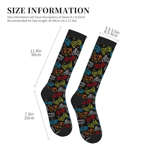 Image of Compression Socks for Women Men Circulation Graduated Supports Socks for Running Travel Nurse Athletic Sports