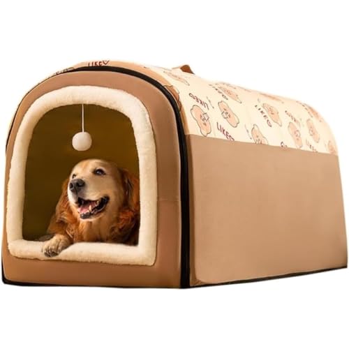 MsiDtsoyペットハウス犬ベット室内用ドーム型大きい犬猫ベッド犬ハウス犬小屋洗える滑り止め大型犬暖かいかわいい (S)
