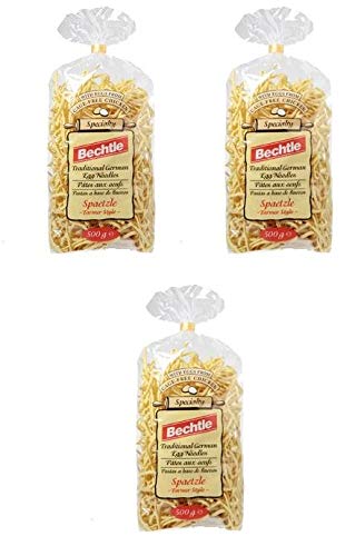 Bechtle Traditional German Egg Pasta -Spaetzle Farmer Style (17.6 oz) Pack of 3