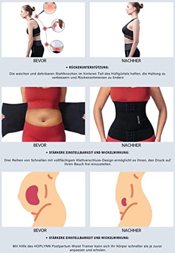 HOPLYNN Waist Trainer für Damen aus Neopren für Sport und Fitness