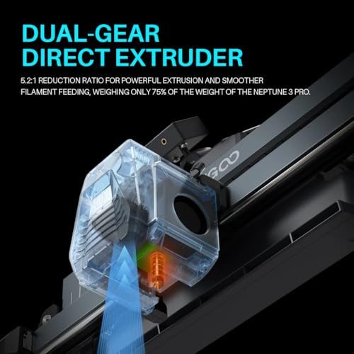 Image of ELEGOO FDM 3D Printer Neptune 4 - High-Speed Up to 500mm /s, Auto Bed Leveling, Direct Drive Extruder, Large Build Volume, Multi-Material Printing