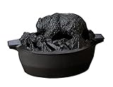 John Wright Hearth Black Matte Bear Steamer