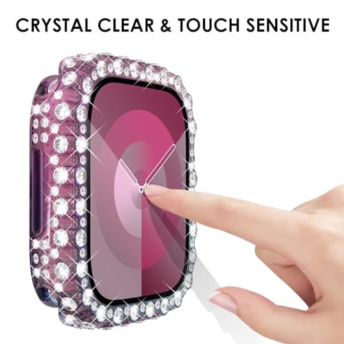 Coque étanche Apple Watch 41mm évite rayures eau ecran strass