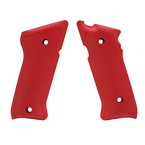 Hogue 82172 Ruger MK II/MK III Checkered Aluminum - Matte Red Anodize