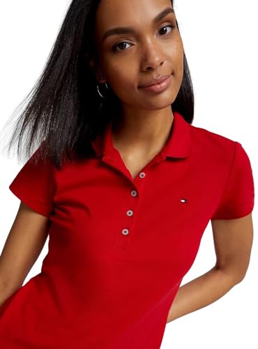 Image of Tommy Hilfiger Women's Solid Short Sleeve Pique Polo Shirt
