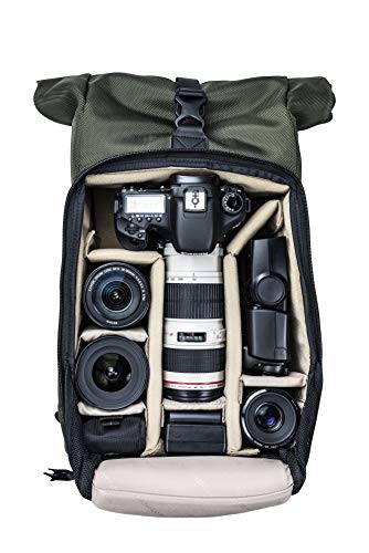 Vanguard Veo Select 43Rb Rolltop Camera Backpack, Green #TOP3