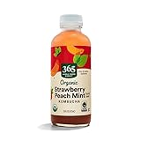 365 By Whole Foods Market Organic Strawberry Peach Mint Kombucha, 16 Fz