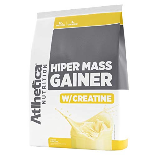 Atlhetica Nutrition Hiper Mass Gainer W/Creatine, Sabor Banana - 3 kg