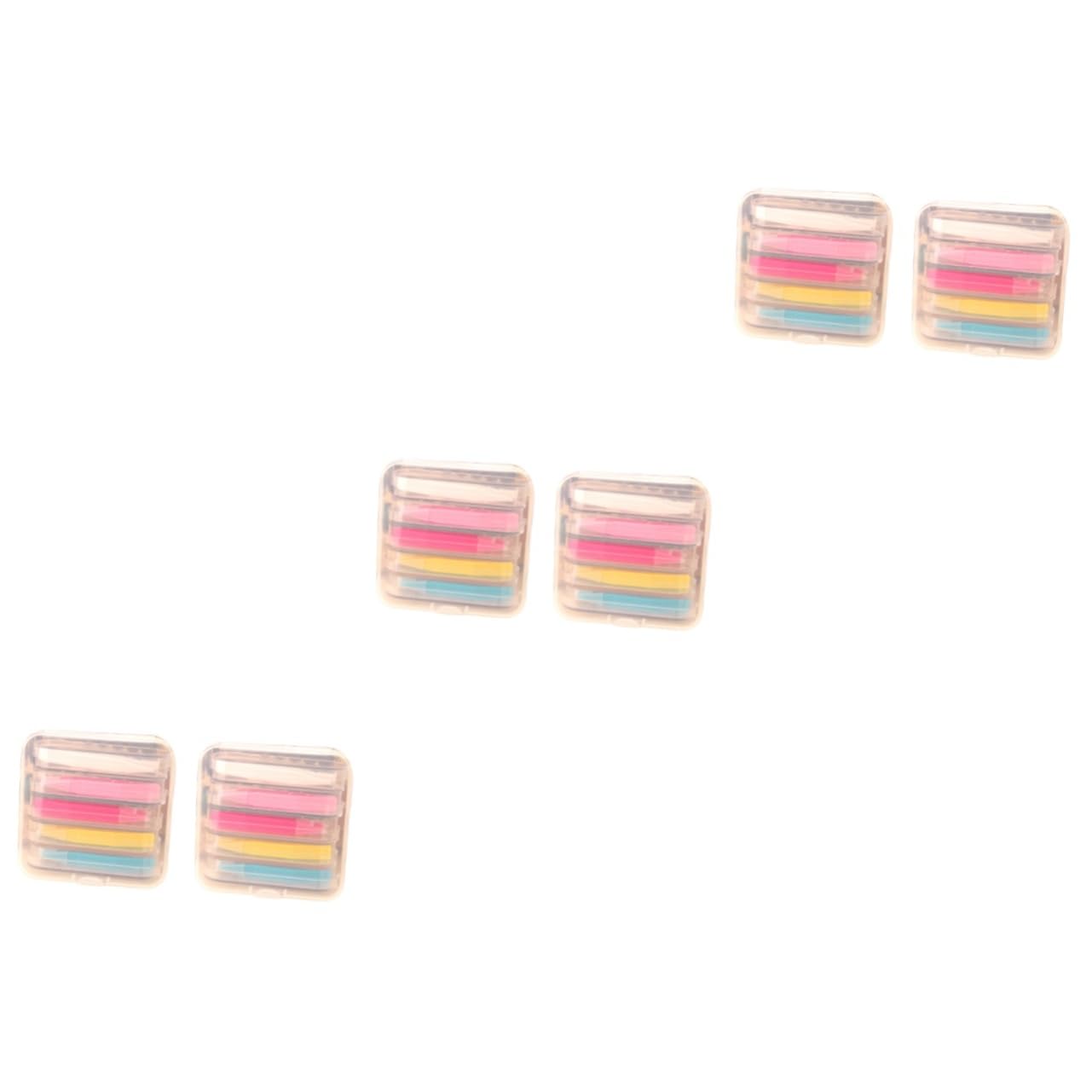 Beavorty 6 Scatole accessori per lenti bastoncino per lenti a contatto bastoncino leva lenti diffusore pinzette portatile sacche bag pinzetta per lenti inseritore di lenti rinfrescante clip