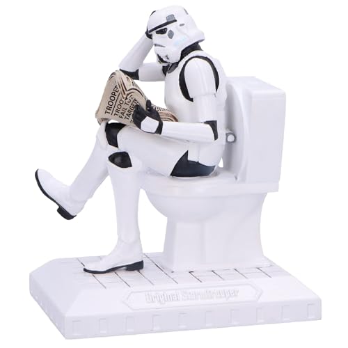 Nemesis Now Stormtrooper Pooper Trooper Figurine, Humorous Stormtrooper Collectible, Geek Decor, Officially Licensed Original Merchandise