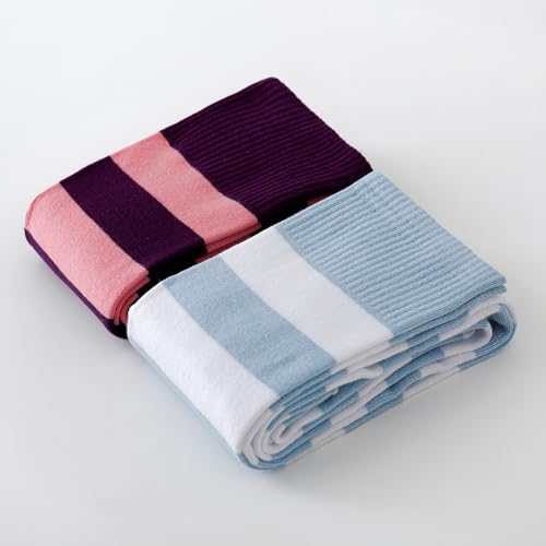 Image of Kayhoma Extra Long Cotton Stripe Thigh High Socks Over the Knee High Socks