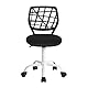 FurnitureR Zahnarztstuhl, um 360 ° drehbar, Farbiger Hocker für Zahnassistenten, höhenverstellbar, ergonomisch, für Zahnarztpraxen, Massagesalons, Büro, Klinik, 38,5 x 40 x 87 cm, Schwarz