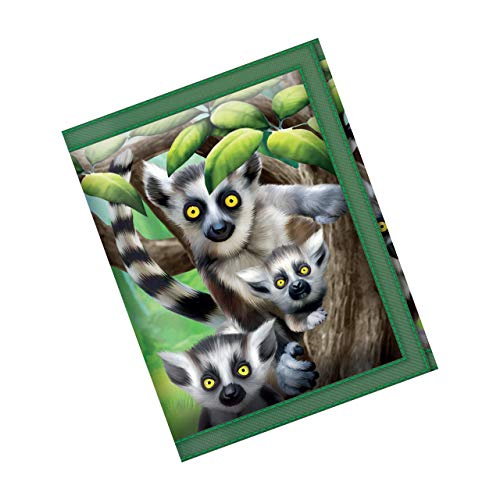 Wallets - Ring-Tailed Lemurs from Deluxebase. Lenticular 3D Lemur Wallet. Cash, coin and card holder with artwork licensed from renowned artist Michael Searle