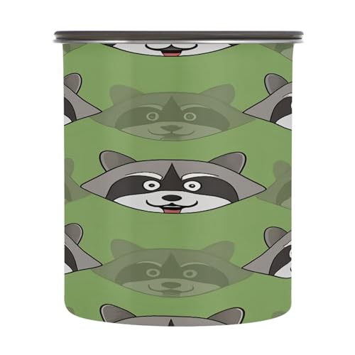 Envase de café hermético Kigai Raccoon 17 oz acero inoxidable miniatura 2
