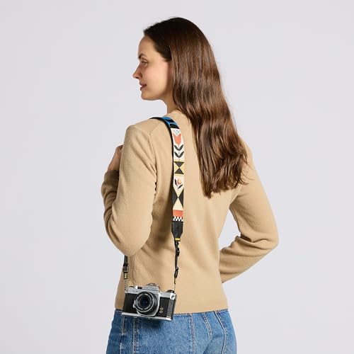 Nocs Provisions NocLoc Woven Tapestry Strap, Binocular & Camera Carry Accessory for All‑Day Comfort Hold - Flora