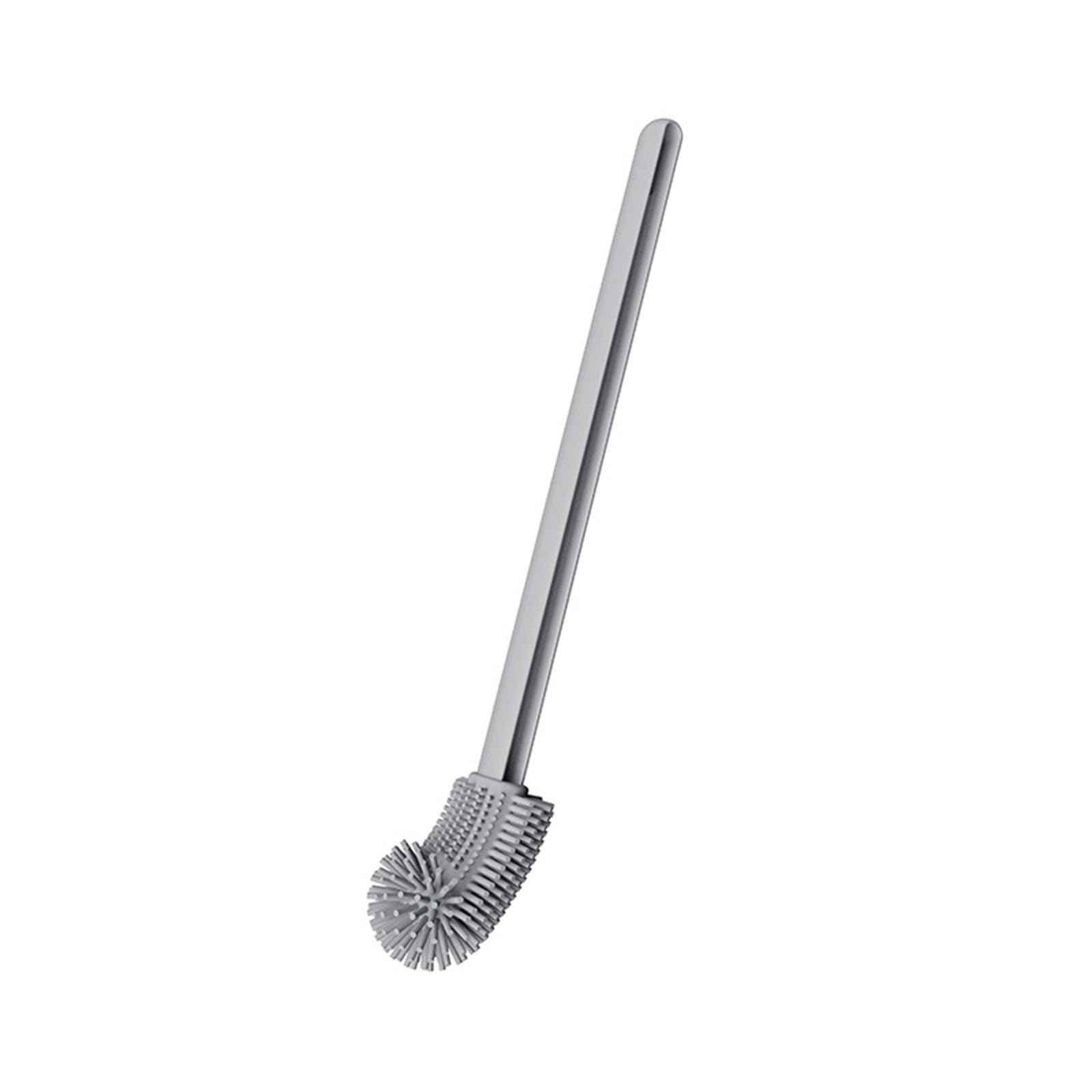 Household Toilet Bowl Brush Flexible Bendable Silicone Toilets Brushes Soft Bristles Cleaning Easily Clean Silicone with Angled Head