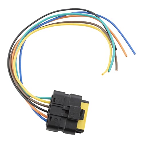 FanPaYY Kit de réparation de faisceau de feu arrière, 28cm prise femelle de connecteur de faisceau à 6 broches compatible avec Clio MK3