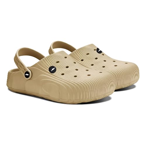 Image of BRUTON Premium Classic Casual Clogs /Sandals with Adjustable Back Strap for Adults | Comfortable & Light Weight | Stylish & Anti-Skid | Waterproof & Daily Mules for Gents /Boys