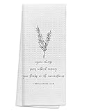 TUNW Christian Bible Verse Scripture 1 Thessalonians 5:16-18 Soft and Absorbent Kitchen Towels Dishc
