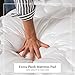 ExceptionalSheets Pillow Top Queen Mattress Topper for Back Pain Relief - Cooling Queen Mattress Protector Found in Marriott Hotels with Fitted Skirt, 18