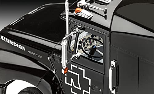 Revell 07658 Geschenkset Tour Truck Rammstein, LKW mit Trailer zum Selberbauen im Maßstab 1:32, 55,4 cm Ford… – Bild 4