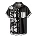 Produktbild Hawaii Hemden Sommerhemd Kurzarm Freizeithemd,Sportmanschette,Ivory Hemd Herren,Schwarz Weiß Hemd Herren,Blaumann Hemd,Sportliche Hemden,Bügelfreie Hemden,Tabkragen