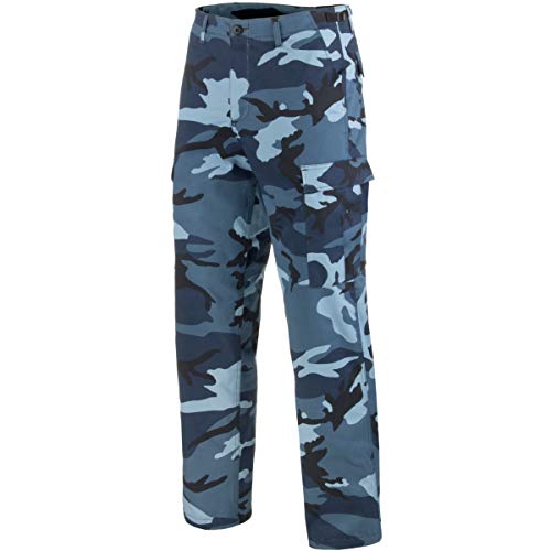 Pantalón militar de Mil-Tec, uniforme de batalla de EE.UU, pantalón de caza, camuflaje, para pescar, de ocio, tallas:XS-7 XL, Hombre, color Skyblue, tamaño XL