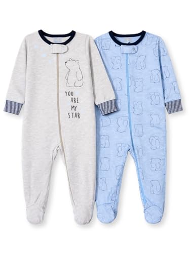 Image of TuddyBuddy 100% Cotton Multi Color Zipper Romper Sleepsuit /Romper /Jumpsuit for Baby Boy & Baby Girl