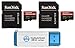 Produktbild SanDisk 256GB MicroSDXC Extreme Pro Memory Card (2 Pack) Works with GoPro Hero8 Black, Max 360 Action Cam U3 V30 4K A2 Class 10 (SDSDQXCZ-256G-GN6MA) Bundle with 1 Everything But Stromboli 3.0 Reader