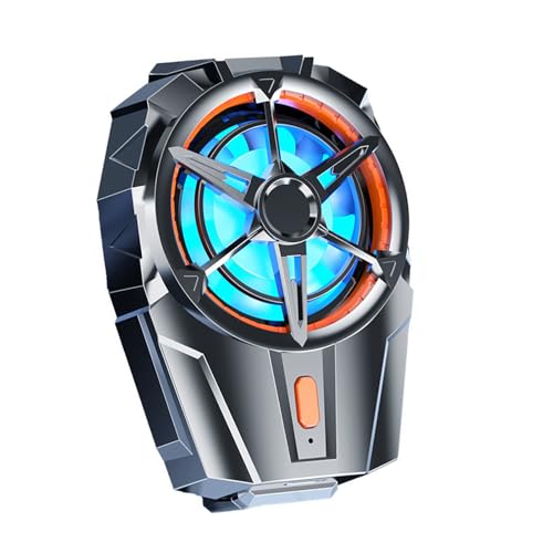 Psdndeww Ventilador de refrigeración para teléfono móvil, clip trasero, enfriador con bajo ruido, velocidad de ajuste, refrigeración por calor, sistema de refrigeración del teléfono