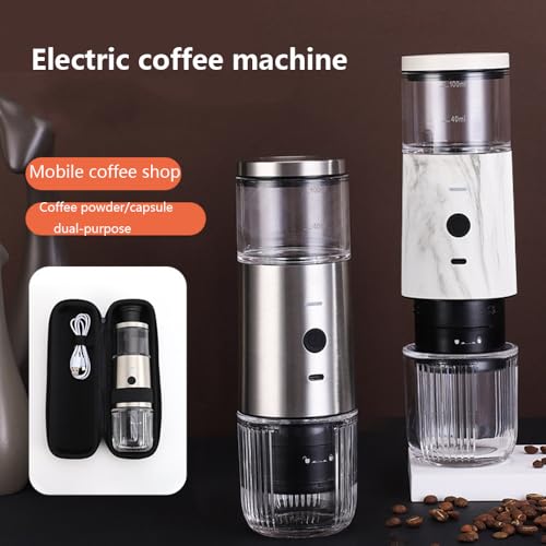 Cafetera portátil 2 en 1 compatible con cápsulas y café molido 100 mL miniatura 3