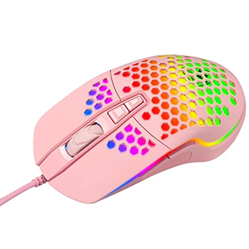 Ratón gaming inalámbrico ergonómico Amosfun con iluminación brillante para setup gamer