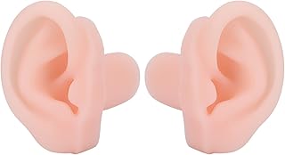 Soft Silicone Ear Model,ANGGREK 1 Pair Human Ear Model Silicone Simulated Ear Model Flexible Soft Ear Model For Hospital Display Learning