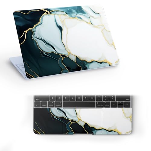 Image of Marbel D8 Top+Wrist Pad Vinyl Laptop Skin /Sticker /Cover for 15 to 15.6 Inches Laptops Laminated-Removable-HD Quality Compatible for Hp-Dell-Sony-Lenovo-Asus etc.(15x10 Inches)
