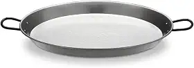 Vaello Campos 102 La Valenciana 34 cm Panela de paella de aço polido, prata