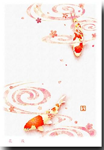 Amazon 花のポストカード 花筏 桜絵葉書 和道楽 ポストカード 絵柄付はがき 文房具 オフィス用品