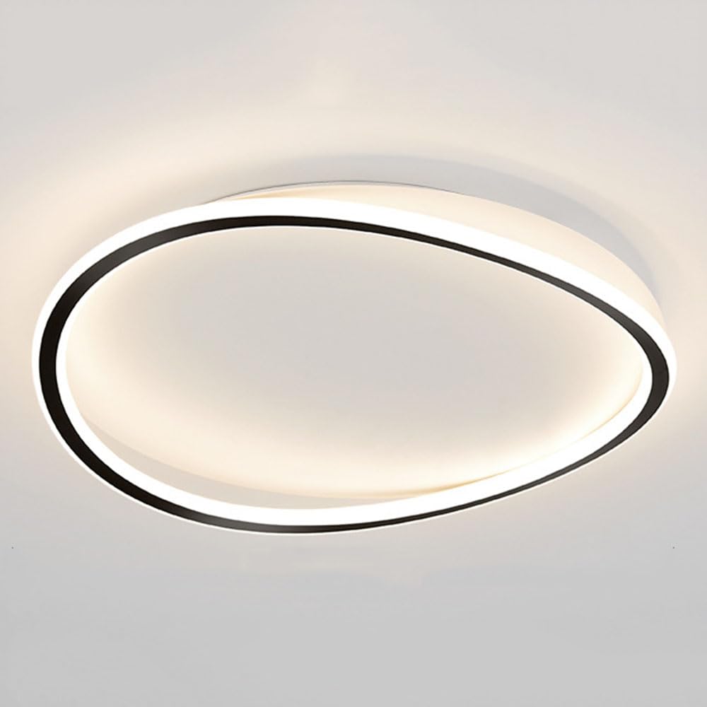 Z pilotem zdalnego sterowania lampa sufitowa LED do montażu podtynkowego nowoczesna ultra cienka lampa sufitowa do domu oszczędność energii proste oświetlenie do sypialni/mieszkania do kuchni