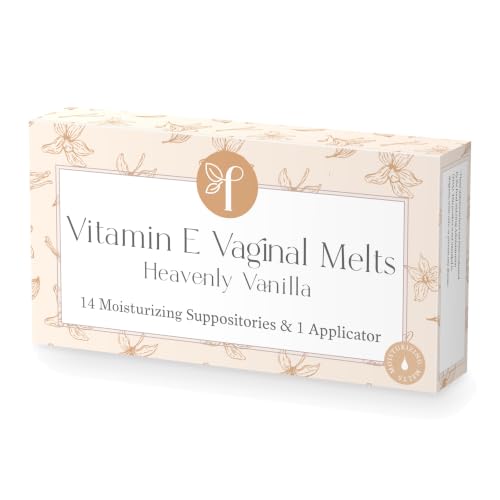 Femallay Organic Vitamin E Vaginal Melts – Heavenly Vanilla – 1-pack