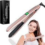 🙋Pantalla Digital & Temperatura Ajustable🙋Tiene la pantalla luminosa digital LED que muestra la temperatura para el control de la temperatura ideal. Se puede ajustar el temperatura entre 140 y 230 grados centígrados( presiona el botón +/- ), Temperatura graduable de 5 en 5 grados y adecuada para diferente tipo de pelo.