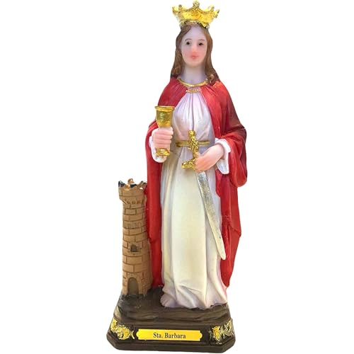 5' Inch Santa Barbara Religious Statue Figurine – Hand-Painted Catholic Home Altar Decor and Gift