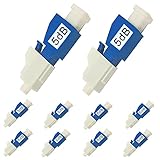 GwliUni 10Pcs LC Fiber Optic attenuator, Fiber Signal Attenuation Converter, LC Inserts Connector Single Mode (LC-UPC, 5dB)