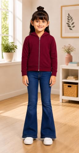 Image of ADBUCKS Girl's Cotton Hooded Sweatshirt