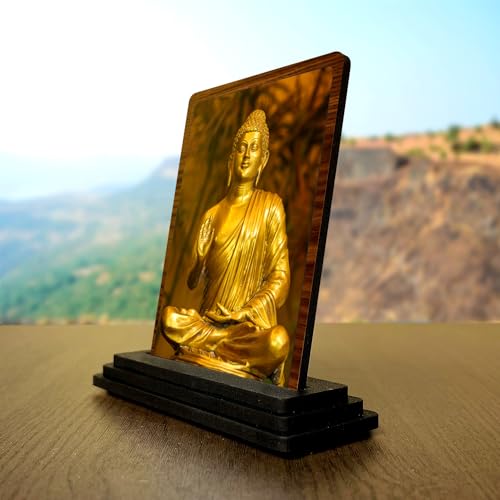 Image of Lord Buddha Statue for Gifting - Elegant Sitting Buddha Figurine for Housewarming & Corporate Gifts - Decorative Zen Buddha Showpiece for Home Temple & Meditation Room