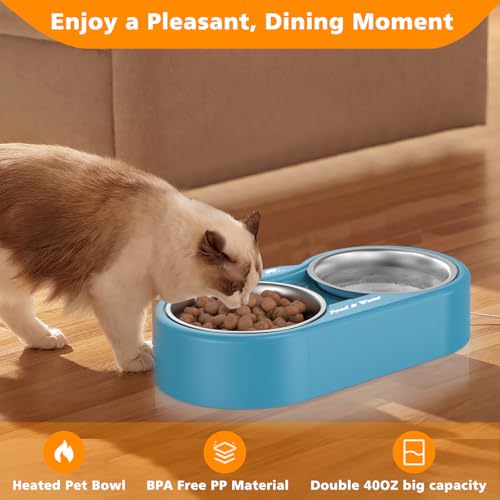 Outdoor Heated Dog & Cat Bowl - Smart Thermal-Dish for Pets, Provides Drinkable Water & Food in Winter (116 OZ) - Image 4