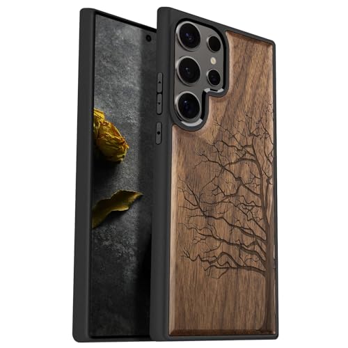 Coque Galaxy S25 Ultra bois pour protéger votre téléphone contre les chutes