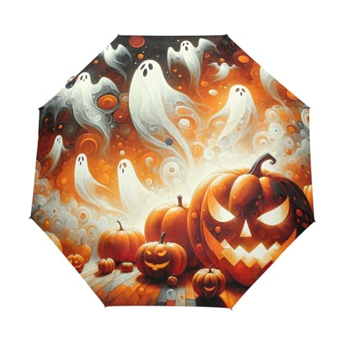 Parapluie automatique GAIREG compact Halloween contre la pluie soudaine