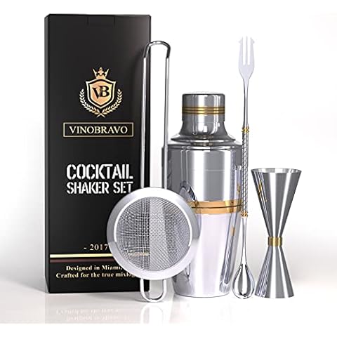 VinoBravo Premium Japanese 17oz. Cobbler Cocktail Shaker Set Cover