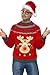 Produktbild Smiffys, Herren Weihnachtspullover Kostüm, Pullover, Größe: L, 23058