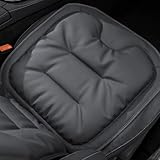 vabuena Car Seat Cushions, Skin-Friendly Leather Seat Cushions, Comfort Breathable Scratch Wear-Resistant, Memory Foam Seat Pad for Car, Office or Home Chair (Black)