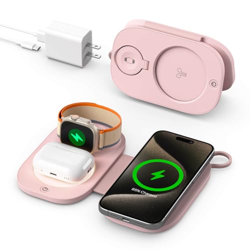 Amazon.co.jp: ワイヤレス充電器 3in1 折り畳み式 Qi充電器 急速充電